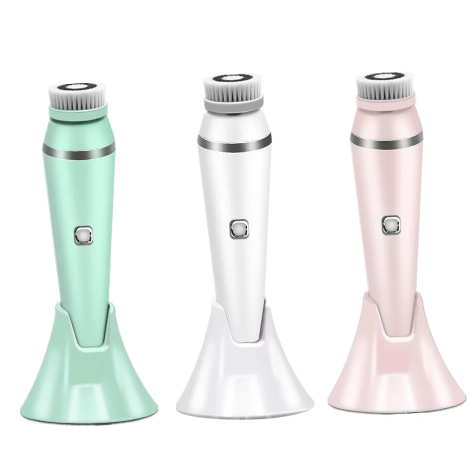 Silicone Electric Face Scrubber Deep Cleaning Brush Home Use USB Facial Cleanser