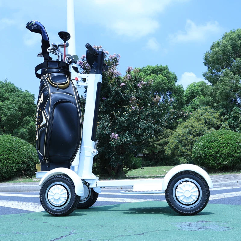 Whosale 1500W 4 Wheels Electric Scooters 20km Motorized Golf With Golf Bag Holder Motorized Golf Carts for Sale