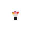 Professional Makeup Brush Black Metal Handle Synthetic Hair Dust Nail Brush Custom Logo Manicure Tool Cleaning Socheal AL-324