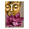 Ever Moment Diamond Painting Buddha Statue Flower Decoration Cross Stitch Handmade Full Square Drill Diamond Embroidery S2F2473