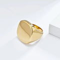 Simple Good Quality Gothic Stainless Steel Signet Man Gemstone Rings Stainless Steel Accessories