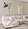 Sectional Sofa Couch Living Room Beige Color