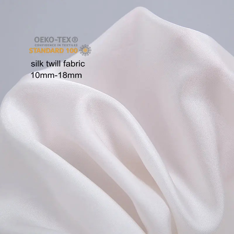 Wholesale Pure Silk Twill Fabric 10mm to 18mm Mulberry Silk for Dresses Weddings Sleepwear Fabric for Girls