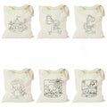 Blank Tote Bags for Printing Children Shopping Custom Printed Canvas Cotton Tote Bags with Custom Printed Logo for Diy