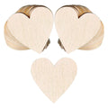 Wooden Heart Tags Discs for Your DIY Projects Birthday Boards and Crafts Diameter Is 1.2 Inches.