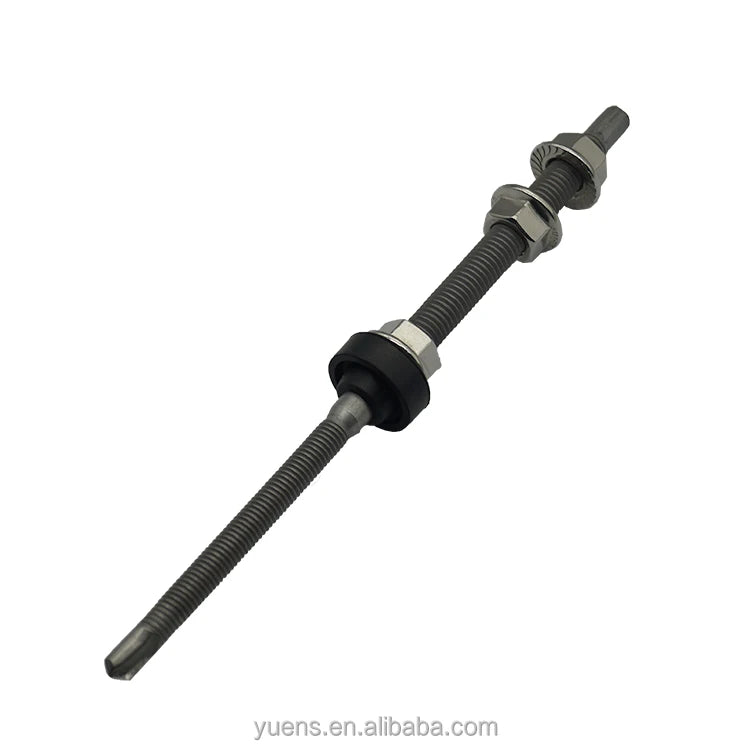 SUS304 Yuens M10X200 Stainless Steel SuS304 Solar Roof Hanger Bolt for Solar Panel System ISO/CE Certified