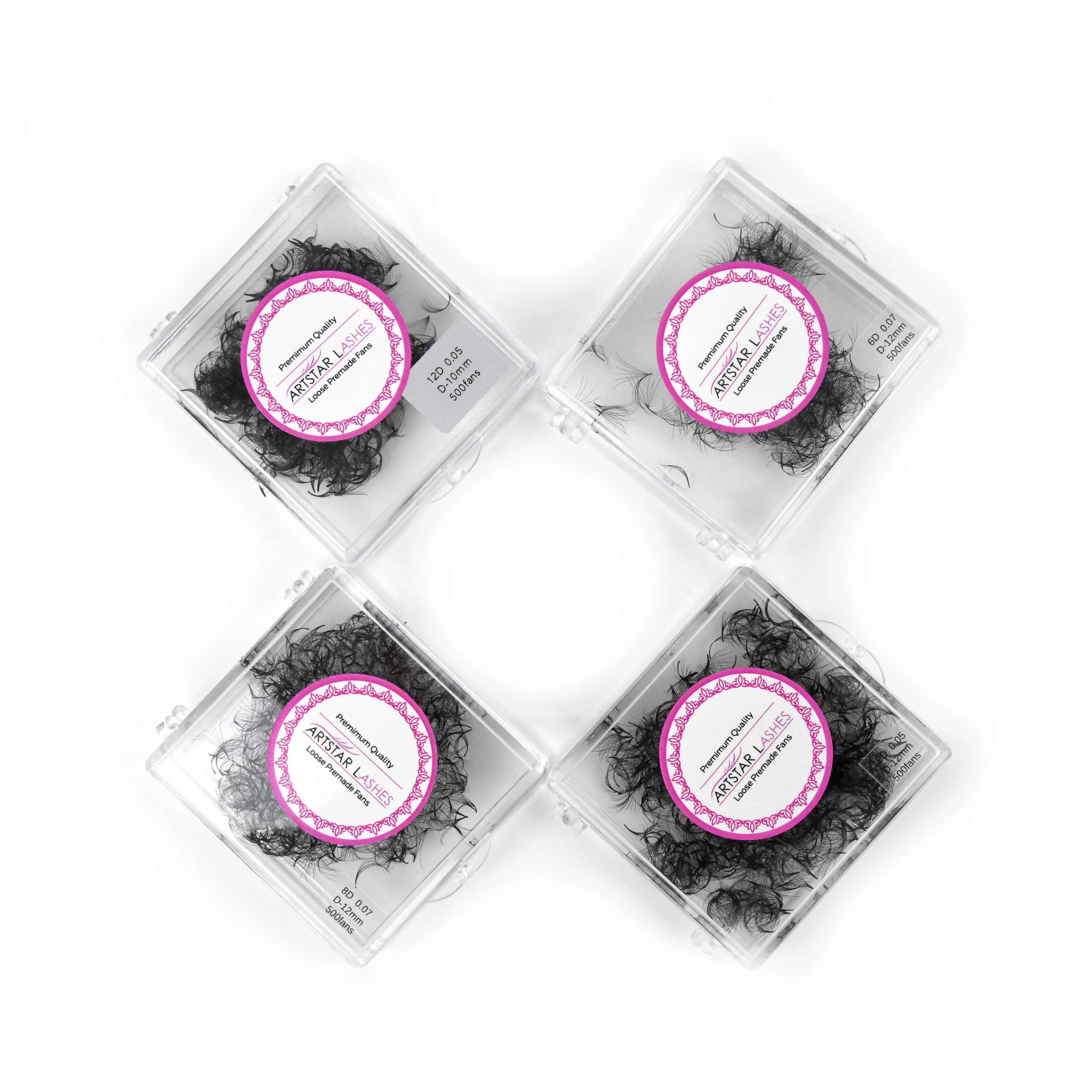 500 Fans Loose Premade Fans Lashes Single Length Fast Delivery  12D 14D 16D 20D Premade Fans Lash in Stock