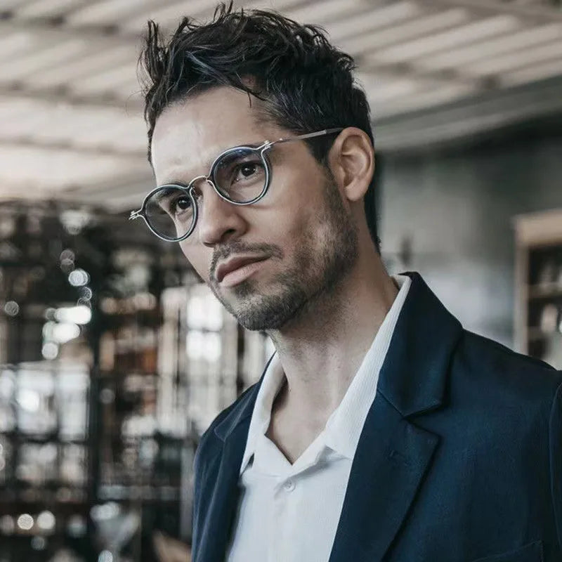 2023 New Fashion Metal Round Glasses Men Fashion Anti Blue Light Glasses Frame Trendy Women Classic Vintage Round Frame 2023