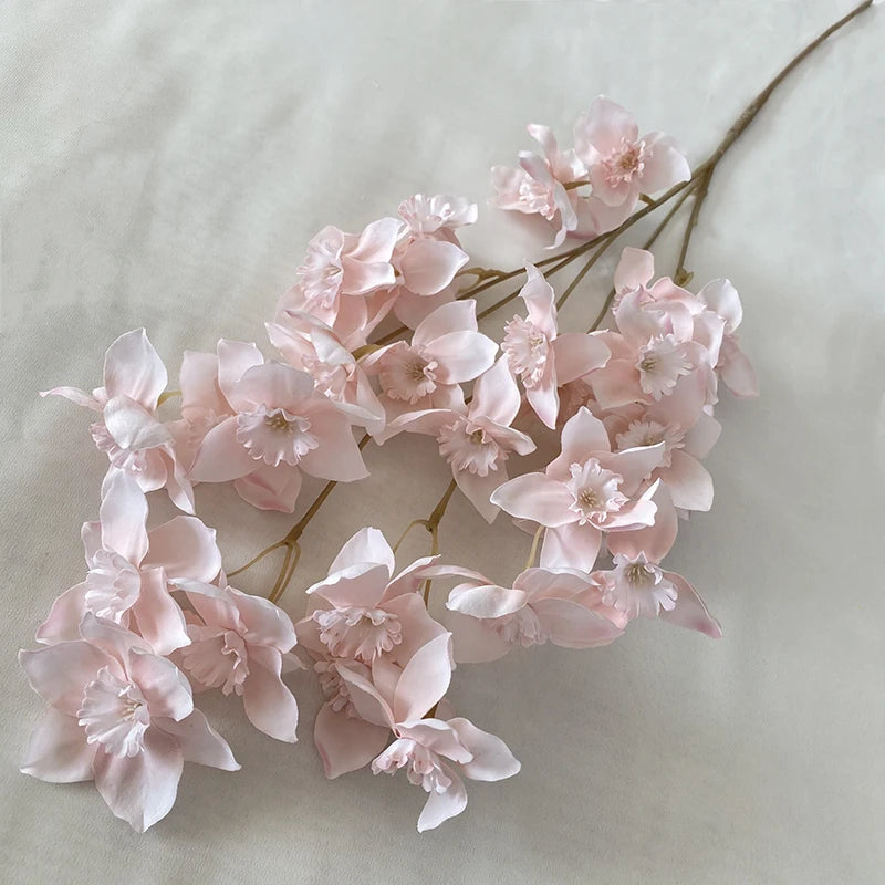 Multicolor-Pink Modern Style Artificial Flower Decoration Mariage Grow a Narcissus Orchid