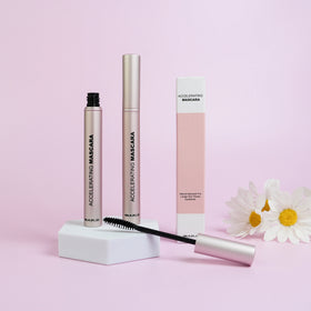 Natural Thickening Lengthening Cruelty Free Easy Remove Cosmetics Volumize Korean Silk Fibre Beauty Mascara With Lash Serum