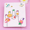 Cute Kids Finger Ring Set Carton Character Adjustable Girls Ring Sets