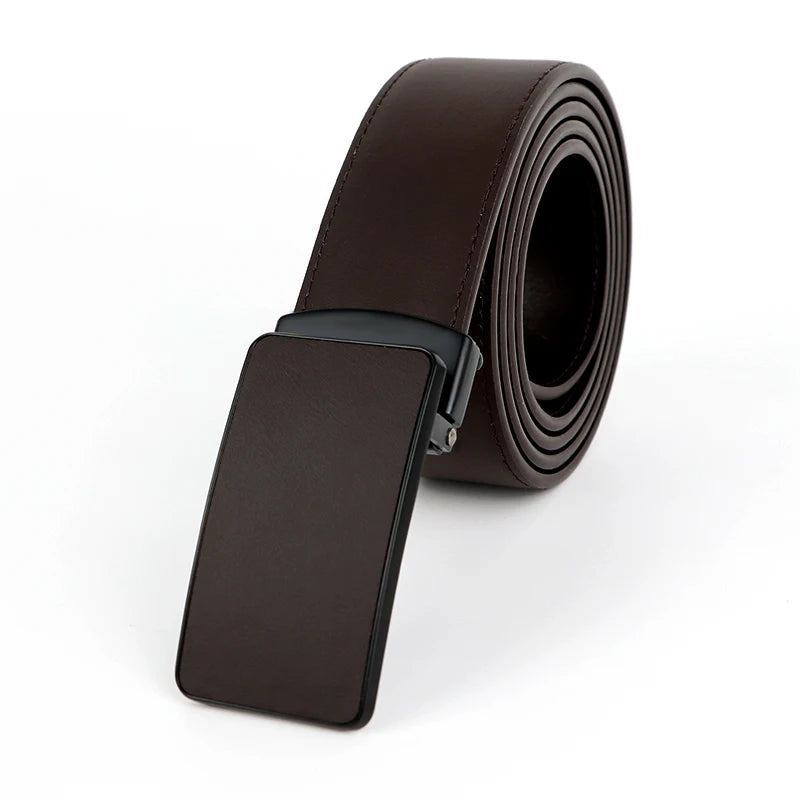 Manufacturer Sells Men's Genuine Leather Belt Business Set Luxury Adjustable Men's Belt