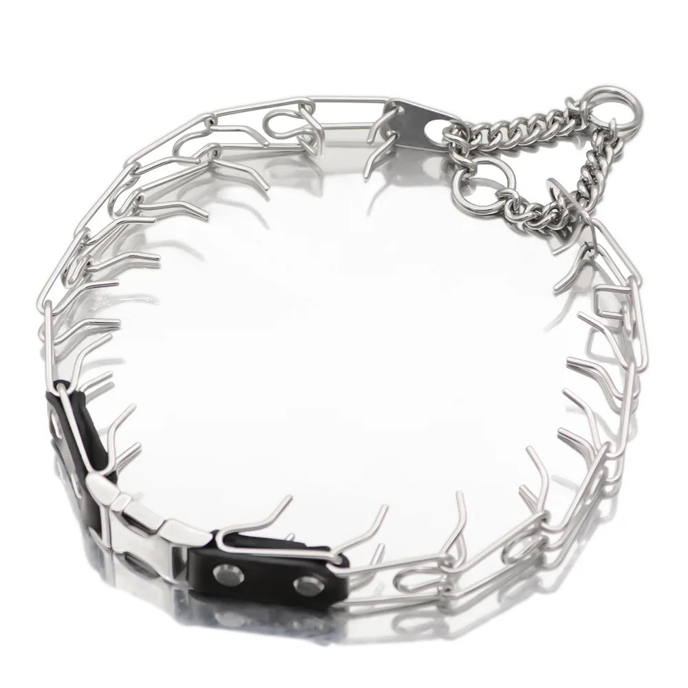 Wholesale Stainless Steel Detachable Dog Training Collar Adjustable Dog Chain