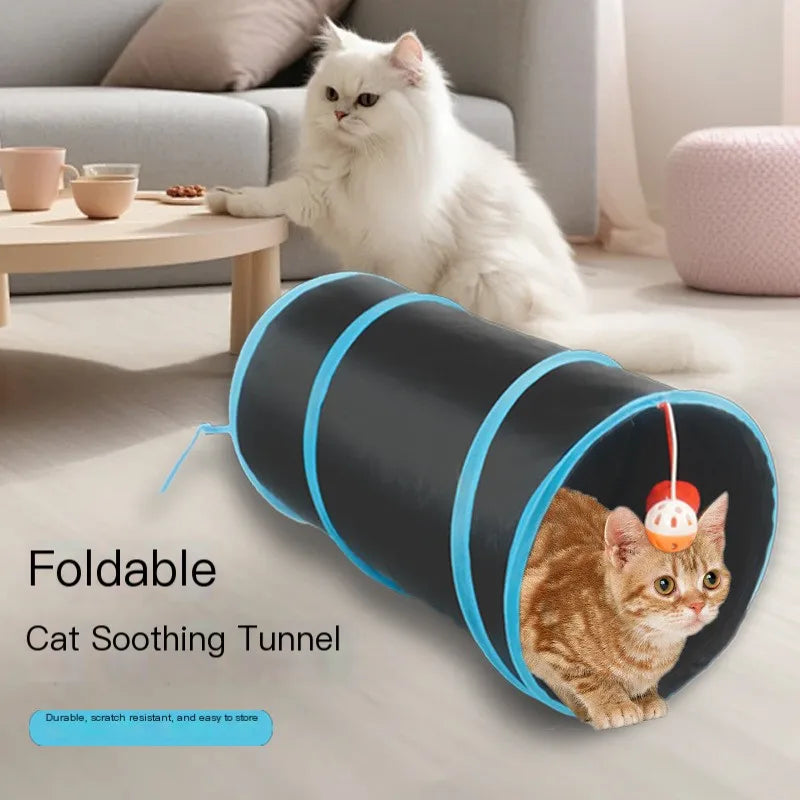 Factory Direct Sales of Foldable Nylon Material Pet Tunnel for Cat Pet Funny