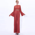 High-quality Fashion Women's  Printed Dress Islamic Clothing Muslim Abaya