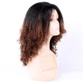 Synthetic Ombre Color Wig Hair Extension Pre Stretched Hair with Curl Design Brown Braid Wigs for Women