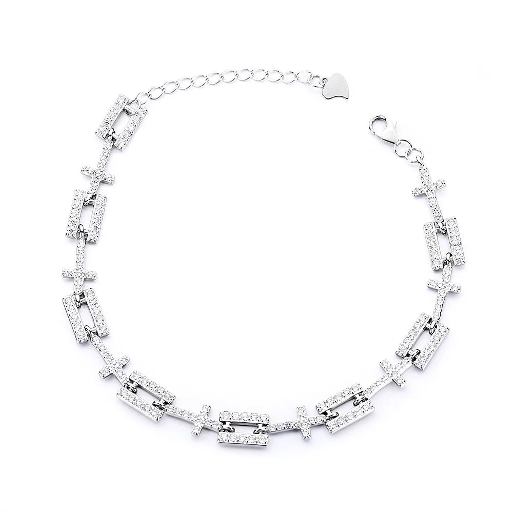 Punk Chic Bracelet Sterling Silver Clasp U-shaped Minimalist Necklace