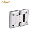 Modern Style Stainless Steel Shower Hinge Glass to Glass Spring Glass Door Hinge 180 Degree Shower Door Hardware Door Clips