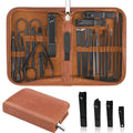 Manicure Set Professional Nail Clipper Kit-26 Pieces Stainless Steel Manicure Kitnail Care Tools With Luxurious Travel Case