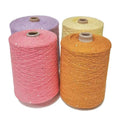 China Factory Wholesale Weaving Hand Knitting Combed Cotton Colored Transparent Fancy Bead Yarn for DIY