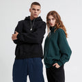 350G Fleece Hoodie Oversized Drop Shoulder Heavyweight Pullover Sweatshirt Streetwear Hooded Top