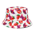 2023 Cute Pink Fisherman Hat Outdoor Sun Hat Cheap Strawberry Bucket Hat for Women