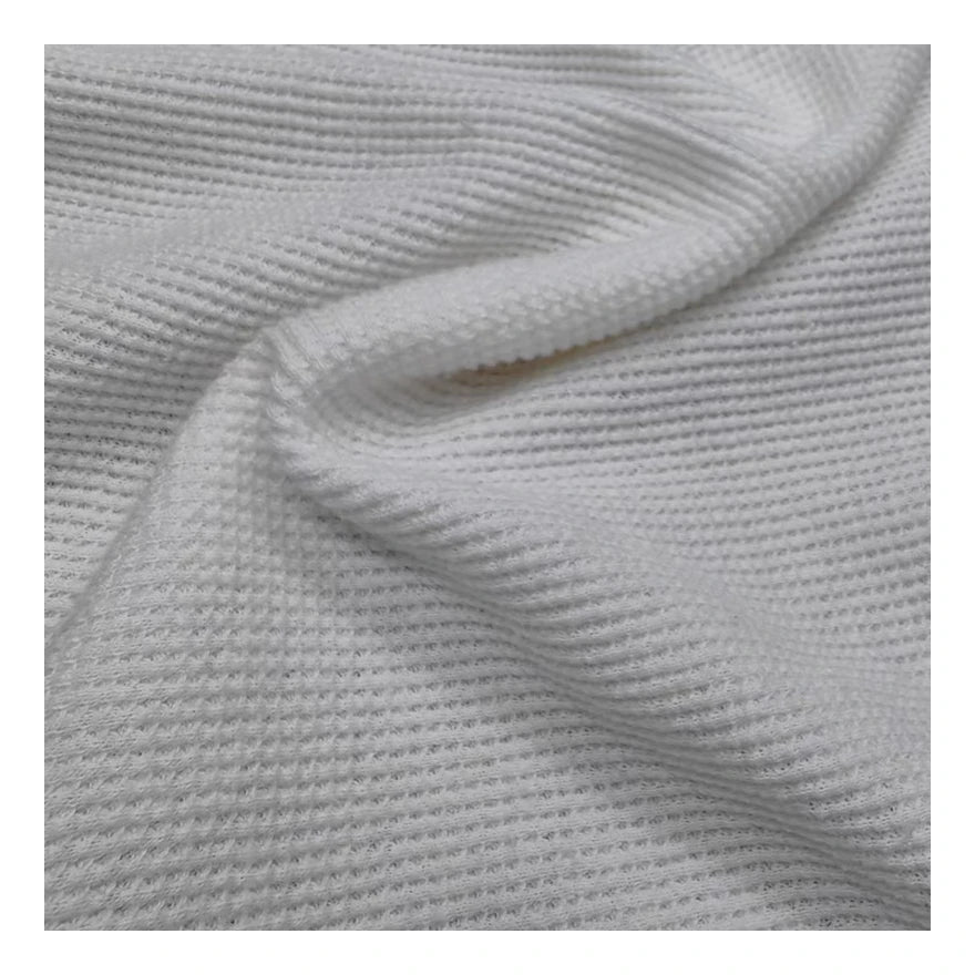 22022-Custom 70% Cotton 30% Hemp 250gsm Waffle Knit Fabric Skin-Friendly Comfortable Fabric