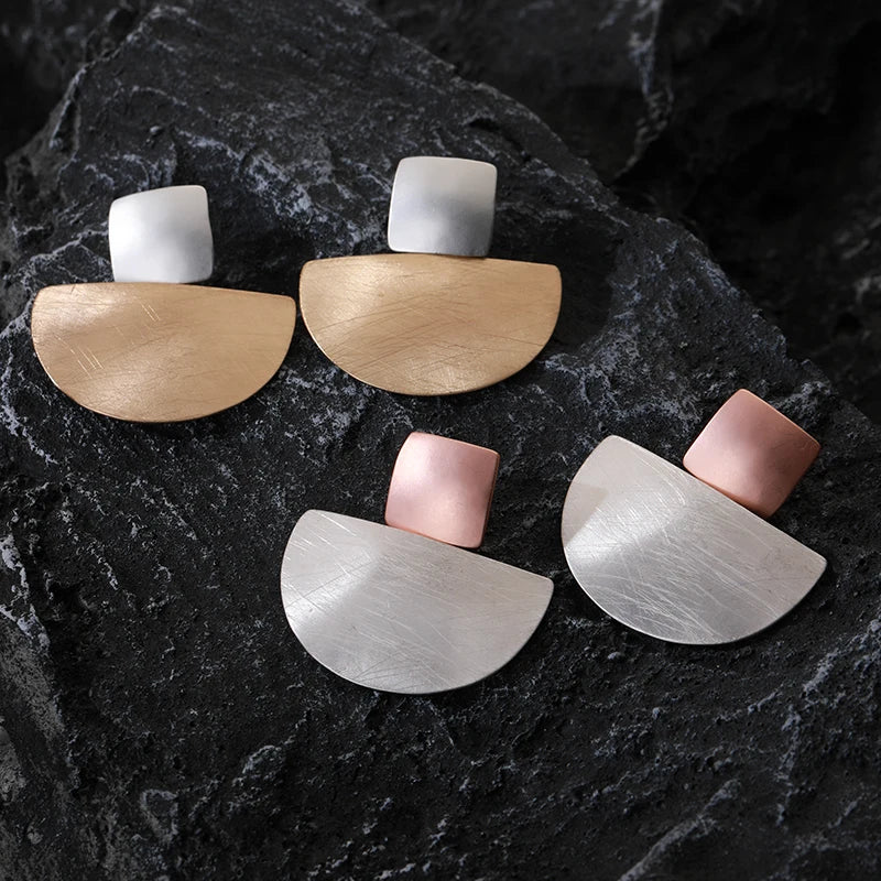 TongLing European Fashion Exaggerated Geometric Earring Vintage Drop Earring for Daily Life
