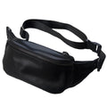 Outdoor Leisure Sports Fashion Retro Men's PU Fanny Pack Zipper Closure Pillow Messenger Chest Unisex Leather Waist Belt Bag