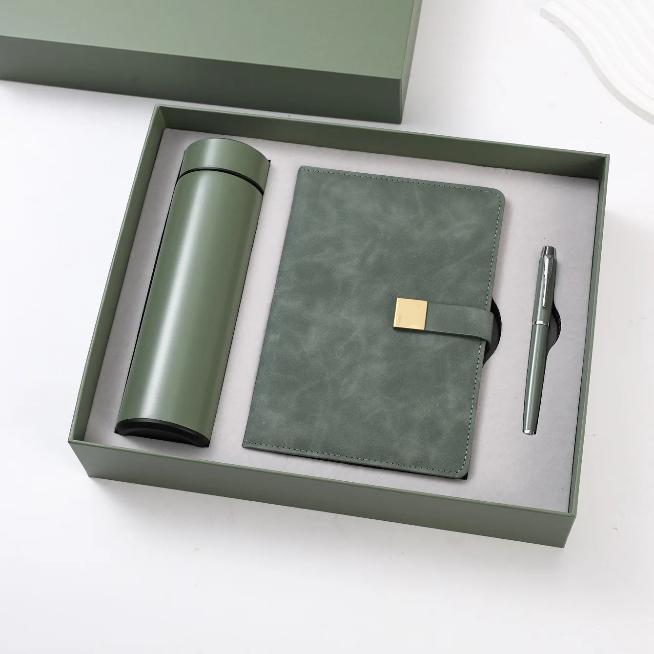 Custom Office Logo Business Gift Set PU A5 Notebook and Executive Stationary Corporate Meetings Promotional Items Diary