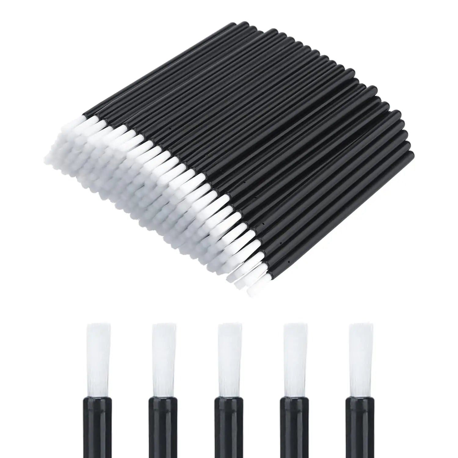 Disposable Nylon Lip Glossy Brush Lipstick Gloss Wands Applicator Eyeshadow Eyebrow Makeup Brushes Cosmetic Beauty Tools