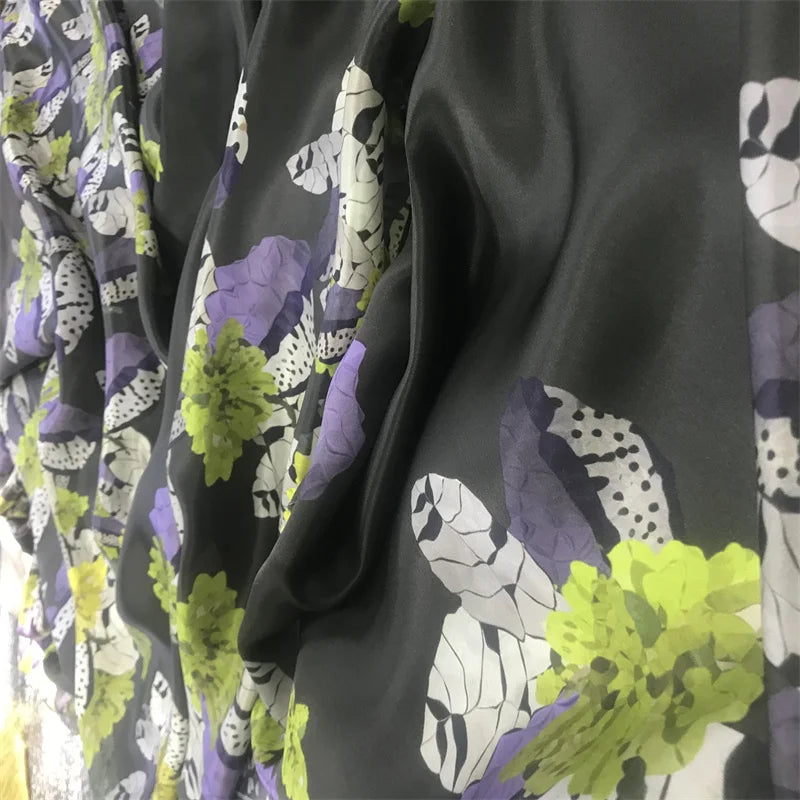 Hot Sale Pure 100% Silk Print Cupro Satin Fabric From China Factory
