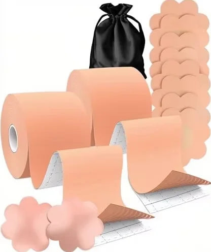 Push up Breast Lift Tape Adhesive Seamless Waterproof Breathable Chest Support Multi-Function