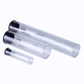 OEM Recyclable Transparent Plastic Polycarbonate Cylinder Packaging Round Tube with Screen Printing Customizable Size