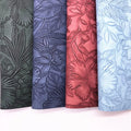 Synthetic Embossed Floral PU Leather Woven Eco-Friendly Anti-Mildew for Shoes Handbags Purse Belts Crafts Sofas Curtain Car MegaBDM