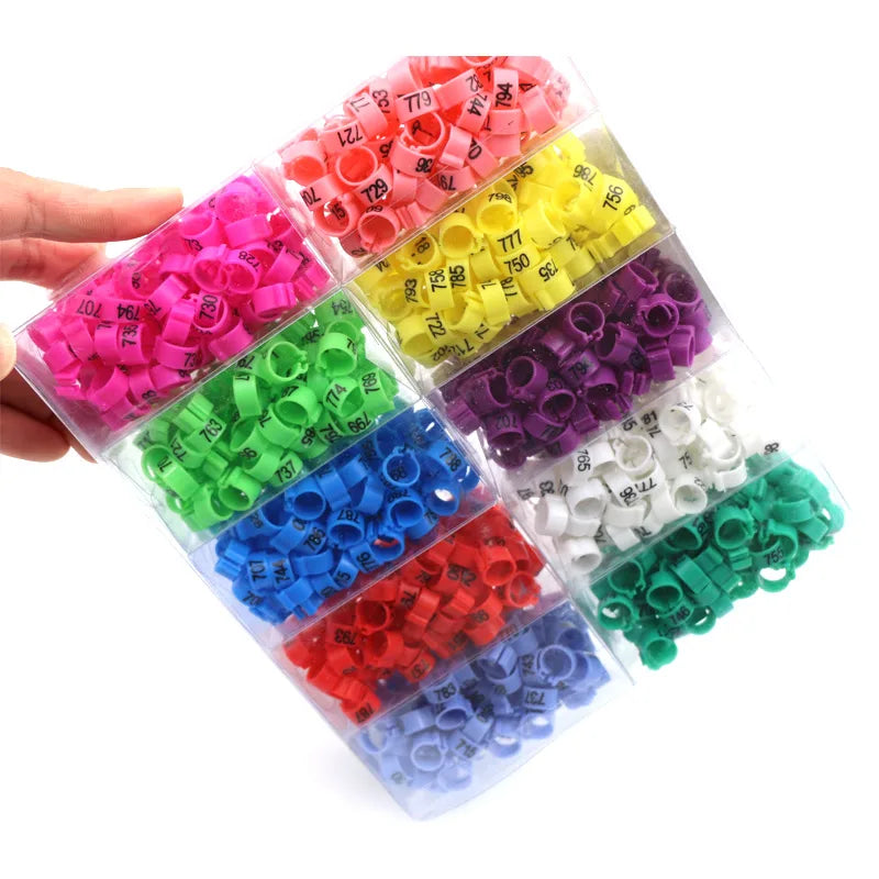 Pigeon Competition Recognition Circle Parrot Carry Tool Bird Foot Ring Plastic Poultry Leg Ring With Numbers