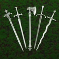Vintage Wholesale Cross Skeleton Sword Hair Stick Woman Hairpin Gift