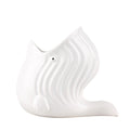 Newly-made Dish Drainer Functional Jar on Counter Clever White Ceramic Whale Cutlery/Sponge Holder Utensil Crock