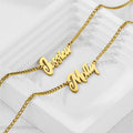 Custom Name Necklace Personalized Elegant Simple Stainless Steel Letter Nameplate Pendant Women Jewelry