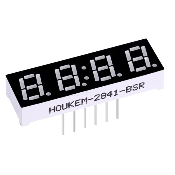 Quad-digit 7 Segment Led Display Red Fyq 2841 0.28 4 Digit 7 Segment Display
