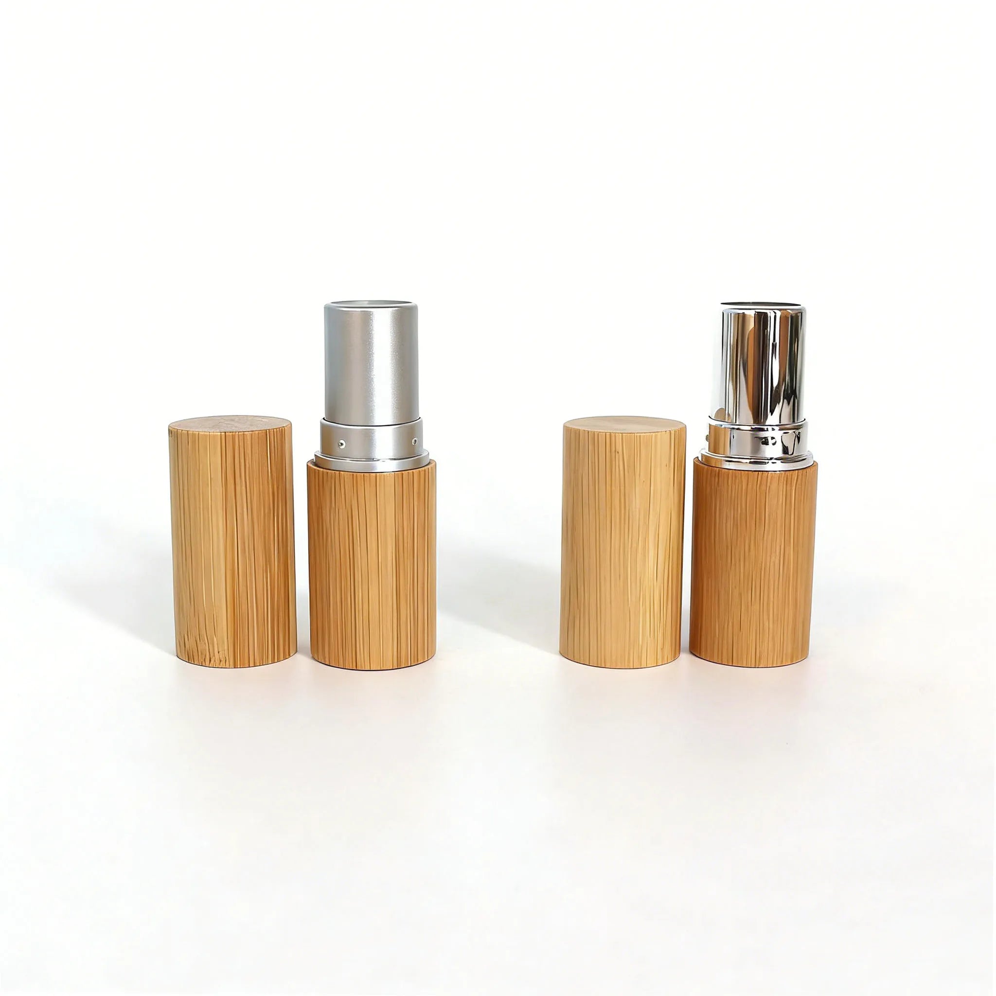 Eco Friendly Refillable 5g Lipstick Tube Lip Balm Packaging Tube Custom logo Bamboo Lip Balm Container