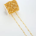 18K Gold Plated Brass Hash Chain Hollow Pentagram Chain Personalized Fashion Making Necklace Star Gold Chain