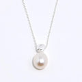 European and American Style 925 Silver Chain Charms Jewelry Natural Baroque Pearl Necklace