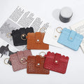 Multi-color Wrist Wallet Bag Women Girls Leather Sunflower Wallet Keychain Card Bag Multi Card Bag Bank Card Holder Wallet