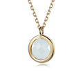 Kirin Women's 18K Gold Plated 925 Silver Necklace Princess Cut Zircon Bead Chain for Wedding or Gift