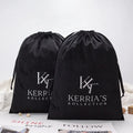 Customized Logo Silk Screen Printed Small Velvet Packaging Pouch for Essential Oils Cosmetics Skin Care Necklaces Watches Rings