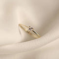 925 Sterling Silver Minimalist Heart Shaped Diamond Cz Ring for Women Girls
