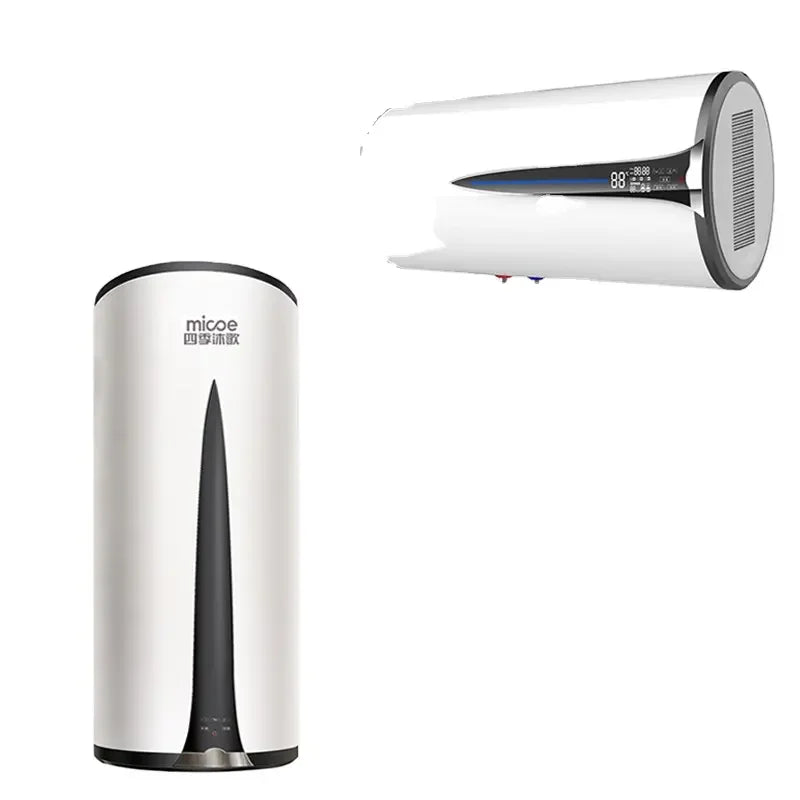 High Efficiency R134a Wall Mounted All in One Heat Pump Water Heater 100L Compact Horizontal Vertical Design ErP CE Smart