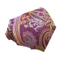 Men Male China Shengzhou Necktie Wholesale Coloured Striped Lining Microfiber Handmade 100 Polyester Woven Wide Red Paisley Tie