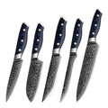 5 Pcs 67 Layer Japanese Steel Blade Professional Damascus Kitchen Knife Kitchen Chef's Knives for Purpose Kitchen Cutting